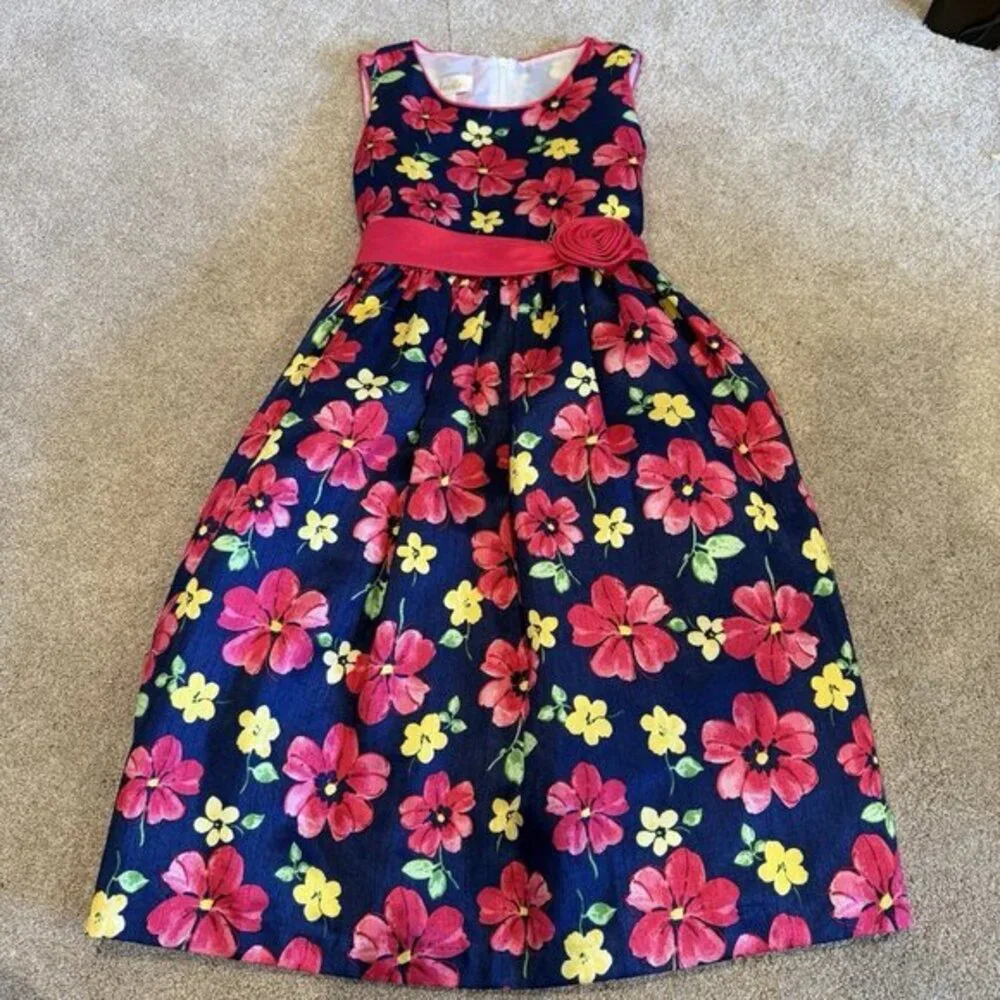 Cinderella Girls Dress 10 Spring Summer Sleeveless Tie Back Zipper Tulle Pretty